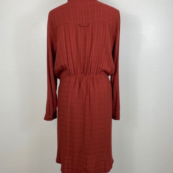 Anthropologie Maeve Bloomsbury Rust Dress Size 8 - Picture 4 of 7